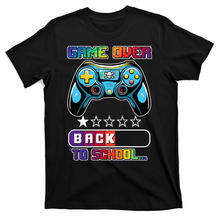 Game Over Back To School Gamer T-Shirt