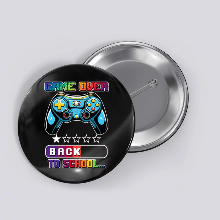 Game Over Back To School Gamer Button