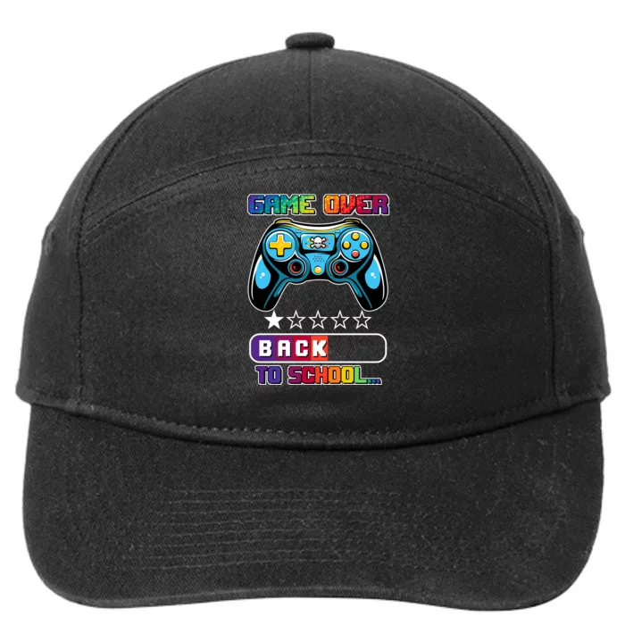 Game Over Back To School Gamer 7-Panel Snapback Hat