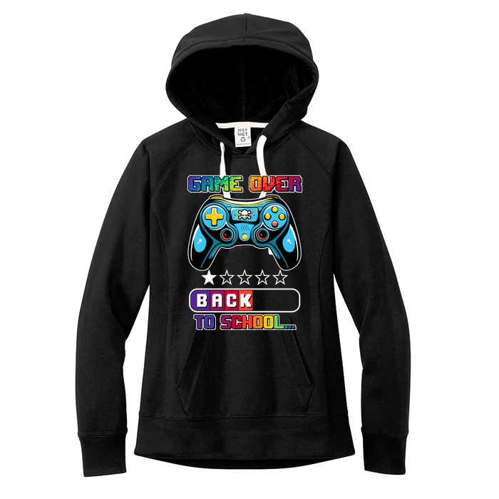 Game Over Back To School Gamer Women's Fleece Hoodie