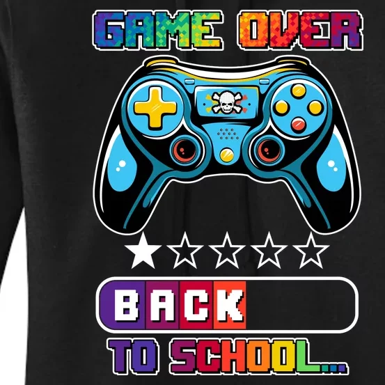 Game Over Back To School Gamer Women's Pullover Hoodie