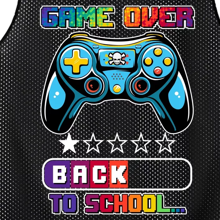 Game Over Back To School Gamer Mesh Reversible Basketball Jersey Tank