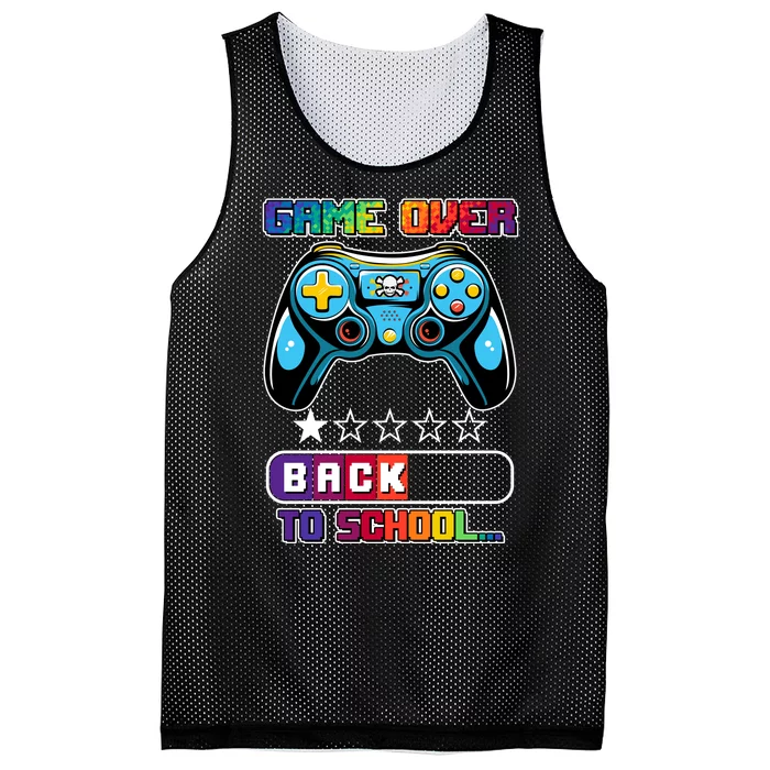 Game Over Back To School Gamer Mesh Reversible Basketball Jersey Tank