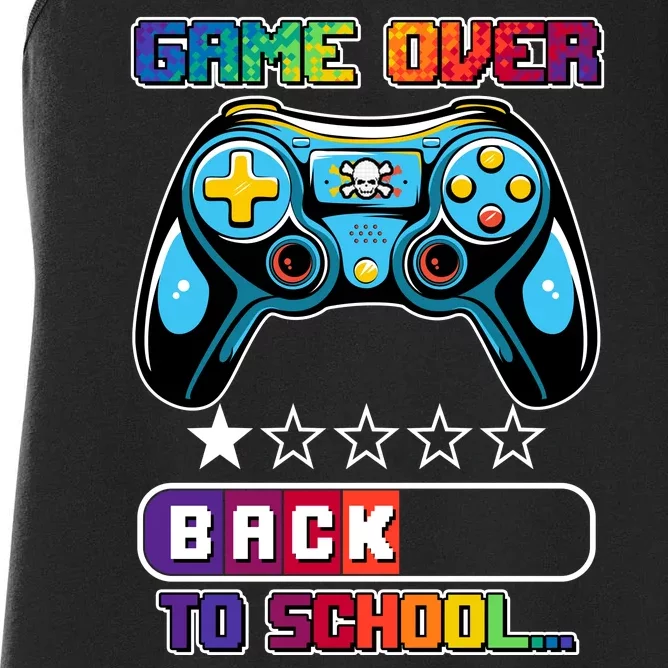 Game Over Back To School Gamer Women's Racerback Tank