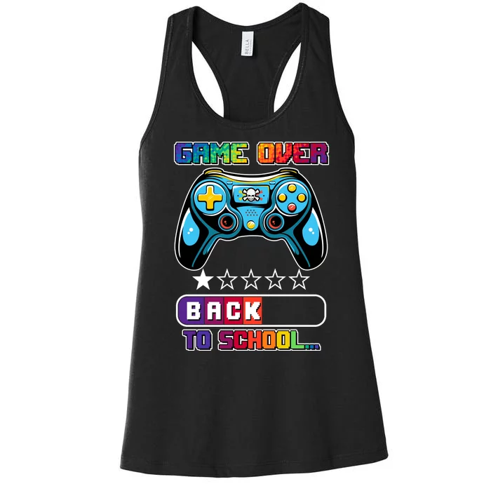 Game Over Back To School Gamer Women's Racerback Tank