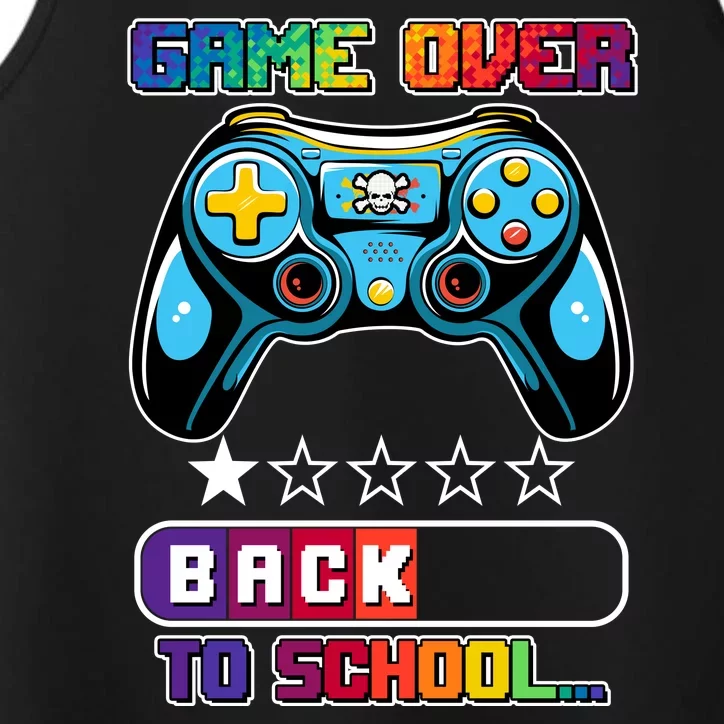 Game Over Back To School Gamer Performance Tank