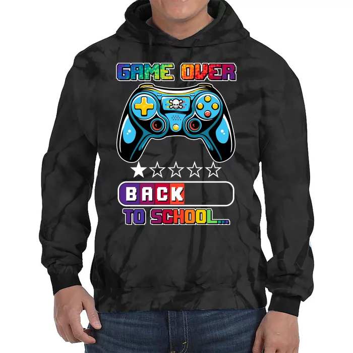 Game Over Back To School Gamer Tie Dye Hoodie