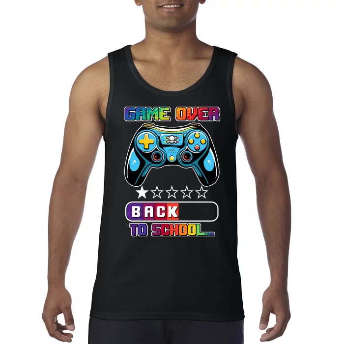 Game Over Back To School Gamer Tank Top