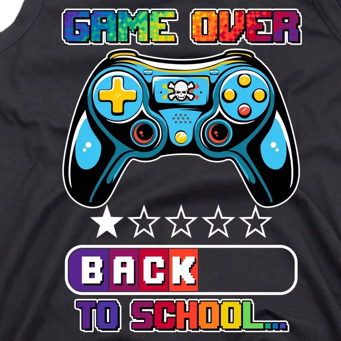 Game Over Back To School Gamer Tank Top