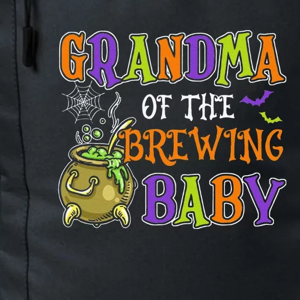 Grandma Of Brewing Baby Halloween Theme Baby Shower Spooky Gift Daily Commute Backpack