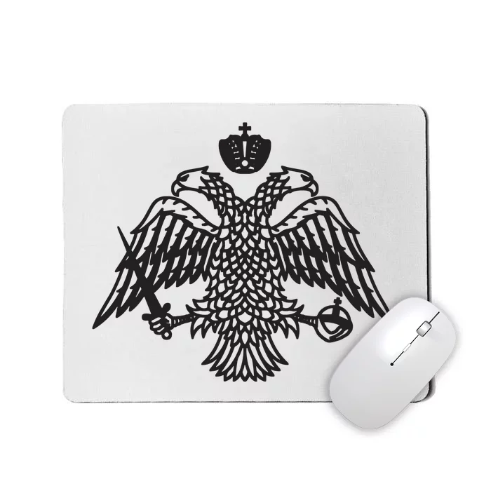 Greece Orthodox Byzantium Cross Nika Eagle Greek Big Chest Mousepad