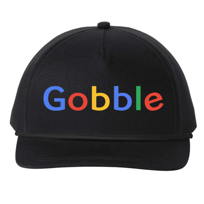 Gobble Classic Colorful Logo Snapback Five-Panel Rope Hat