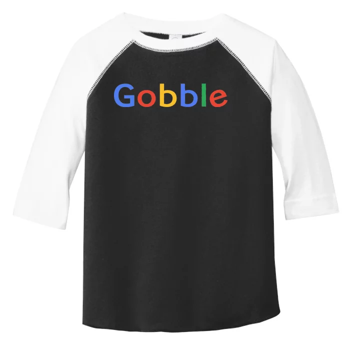 Gobble Classic Colorful Logo Toddler Fine Jersey T-Shirt