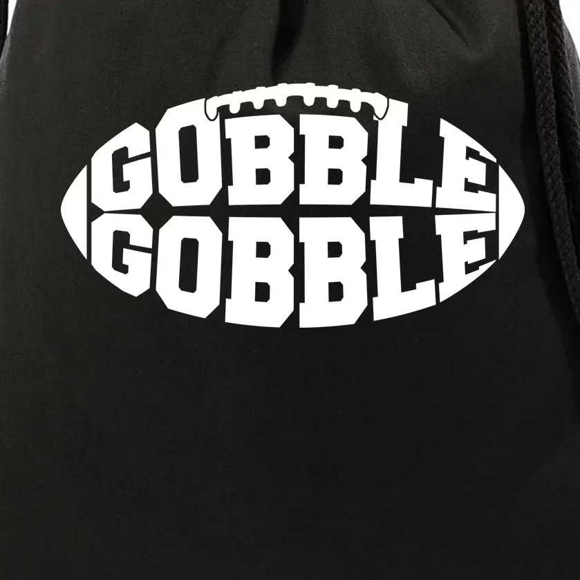 Gobble Gobble Football Drawstring Bag