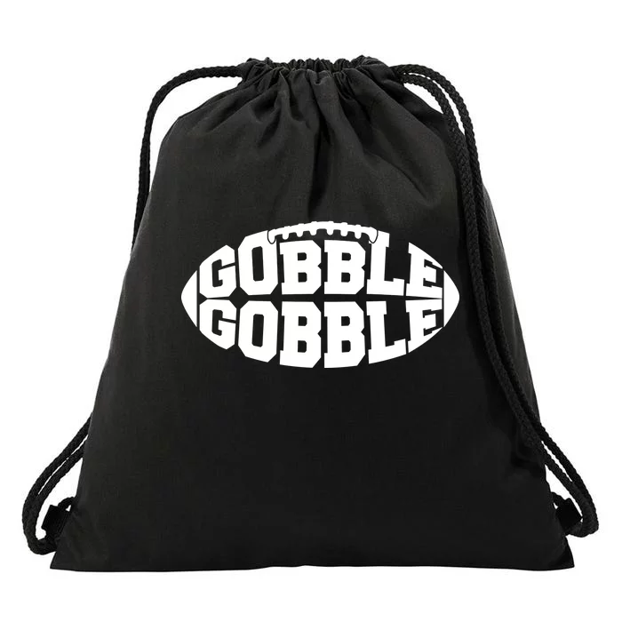 Gobble Gobble Football Drawstring Bag