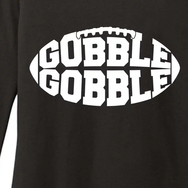 Gobble Gobble Football Womens CVC Long Sleeve Shirt