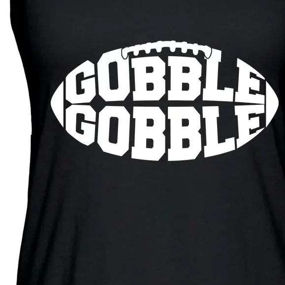 Gobble Gobble Football Ladies Essential Flowy Tank