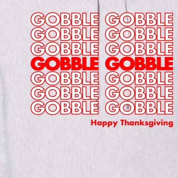 Gobble Gobble Retro Happy Thanksgiving Premium Hoodie