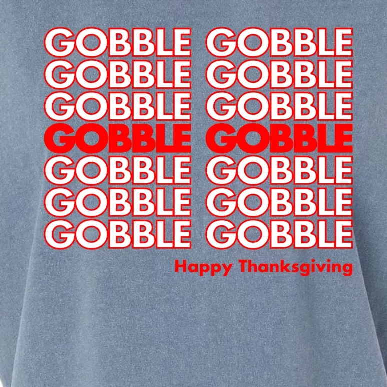 Gobble Gobble Retro Happy Thanksgiving Garment-Dyed Women's Muscle Tee