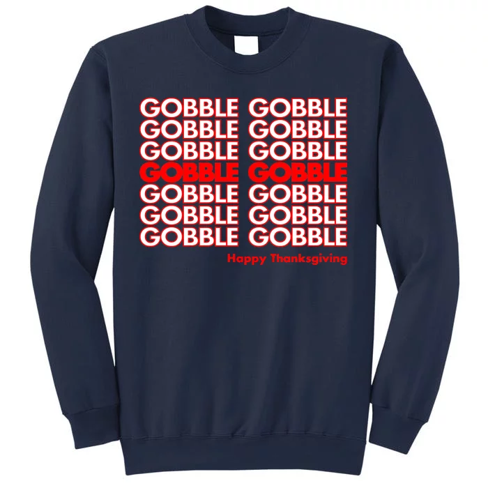 Gobble Gobble Retro Happy Thanksgiving Sweatshirt