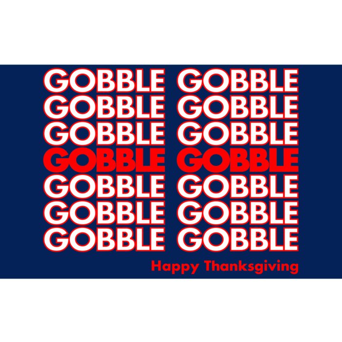 Gobble Gobble Retro Happy Thanksgiving Bumper Sticker