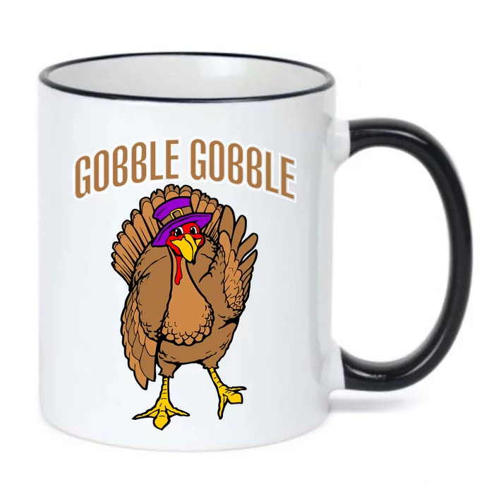 Gobble Gobble Turkey Black Color Changing Mug