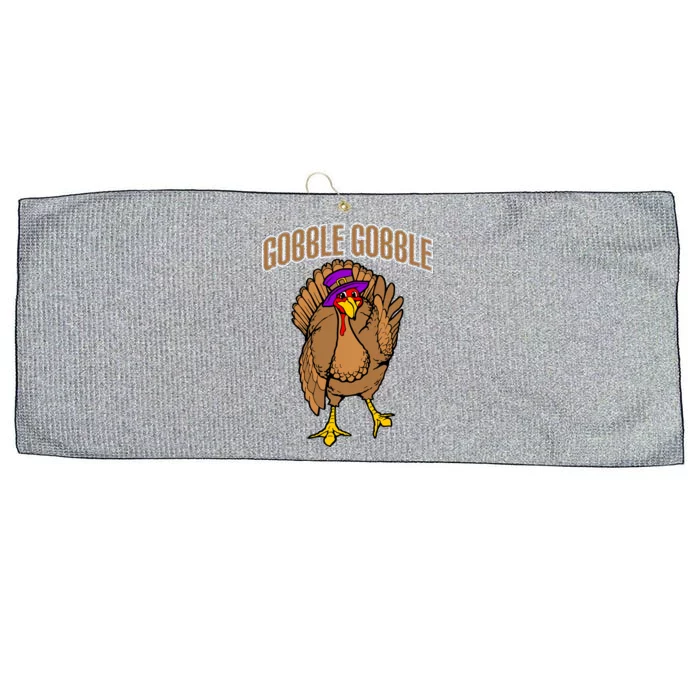 Gobble Gobble Turkey Large Microfiber Waffle Golf Towel