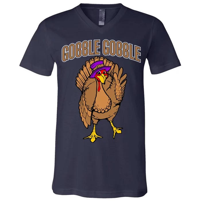 Gobble Gobble Turkey V-Neck T-Shirt