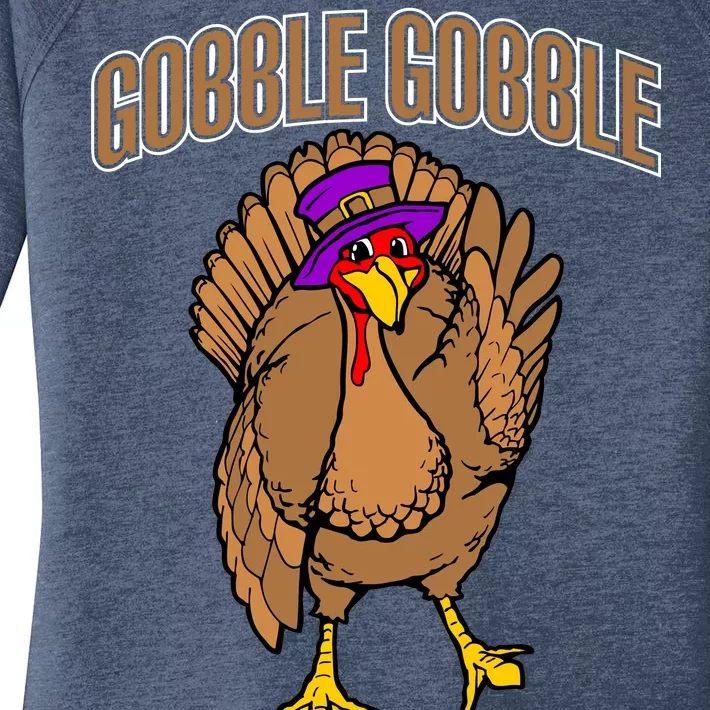 Gobble Gobble Turkey Women's Perfect Tri Tunic Long Sleeve Shirt