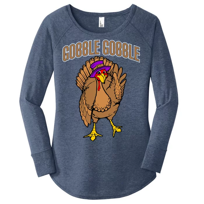 Gobble Gobble Turkey Women's Perfect Tri Tunic Long Sleeve Shirt