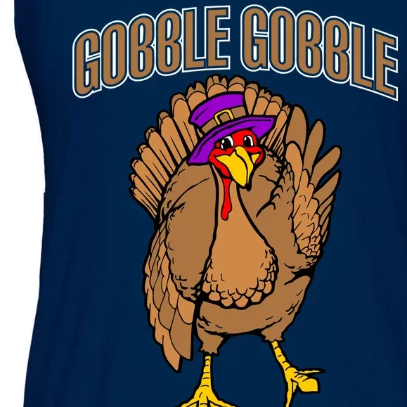 Gobble Gobble Turkey Ladies Essential Flowy Tank