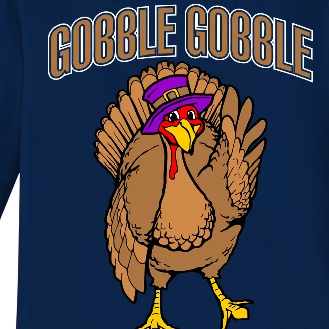 Gobble Gobble Turkey Baby Long Sleeve Bodysuit