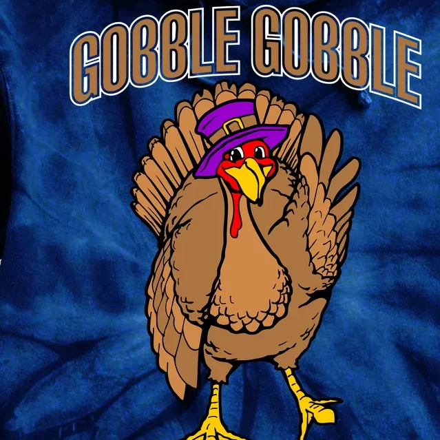 Gobble Gobble Turkey Tie Dye Hoodie