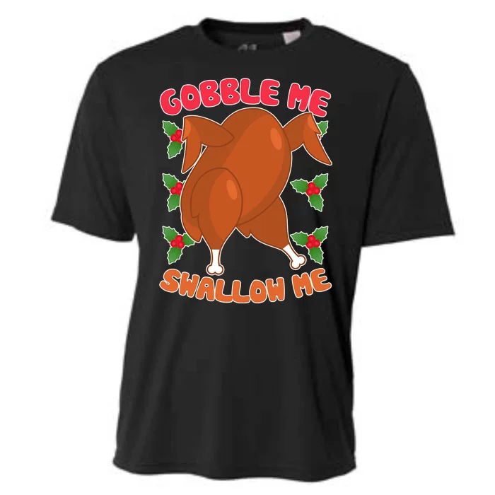 Gobble Me Swallow Me Dancing Turkey Cooling Performance Crew T-Shirt