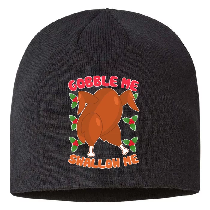 Gobble Me Swallow Me Dancing Turkey 8 1/2in Sustainable Knit Beanie