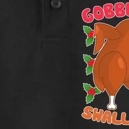 Gobble Me Swallow Me Dancing Turkey Dry Zone Grid Performance Polo