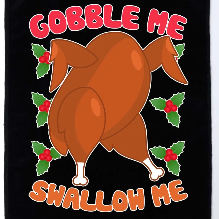 Gobble Me Swallow Me Dancing Turkey Platinum Collection Golf Towel