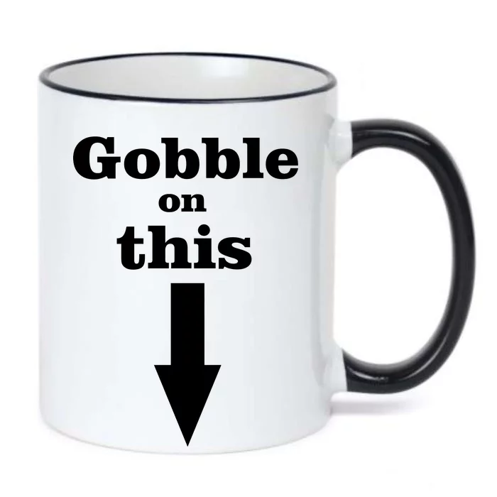 Gobble On This Black Color Changing Mug