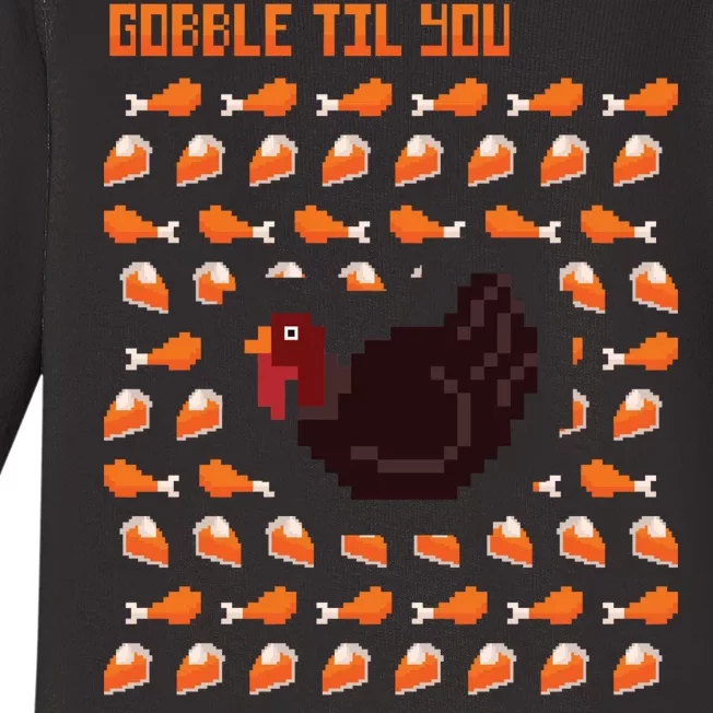 Gobble Til You Wobble Baby Long Sleeve Bodysuit