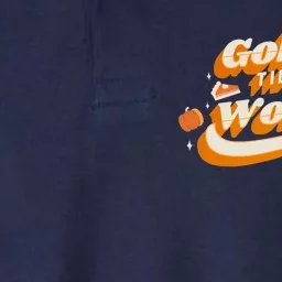 Gobble Til You Wobble Funny Thanksgiving Softstyle Adult Sport Polo