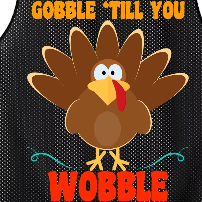 Gobble Till You Wobble Mesh Reversible Basketball Jersey Tank