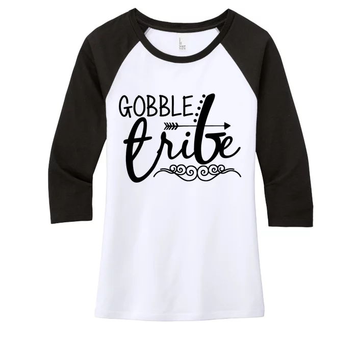 Gobble Tribe Women's Tri-Blend 3/4-Sleeve Raglan Shirt