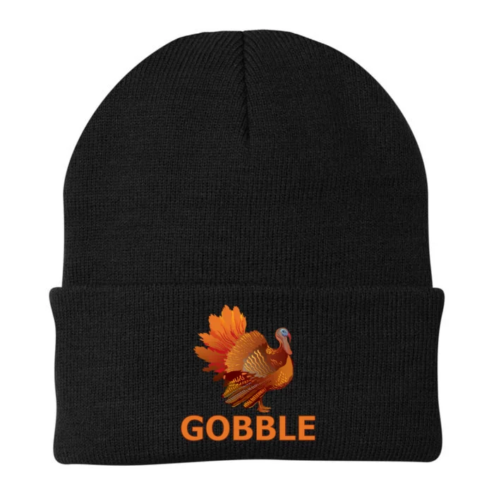 Gobble Turkey Thanksgiving Knit Cap Winter Beanie