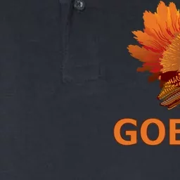 Gobble Turkey Thanksgiving Softstyle Adult Sport Polo