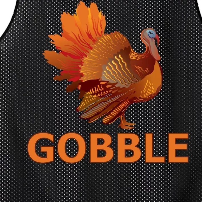 Gobble Turkey Thanksgiving Mesh Reversible Basketball Jersey Tank