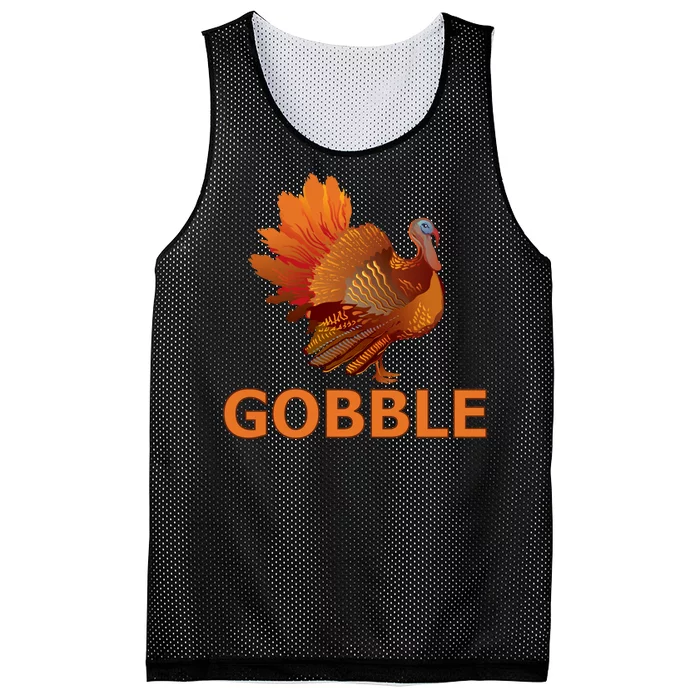 Gobble Turkey Thanksgiving Mesh Reversible Basketball Jersey Tank