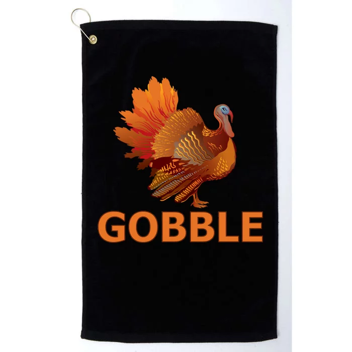 Gobble Turkey Thanksgiving Platinum Collection Golf Towel