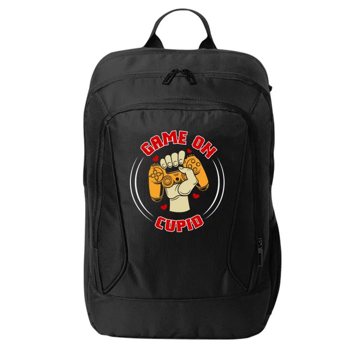 Game On Cupid Video Gaming Valentine City Backpack