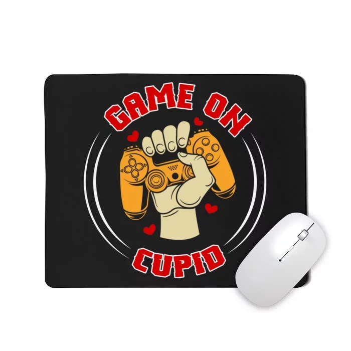 Game On Cupid Video Gaming Valentine Mousepad