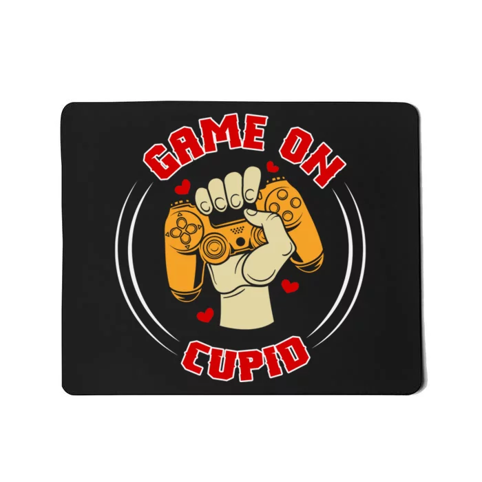 Game On Cupid Video Gaming Valentine Mousepad